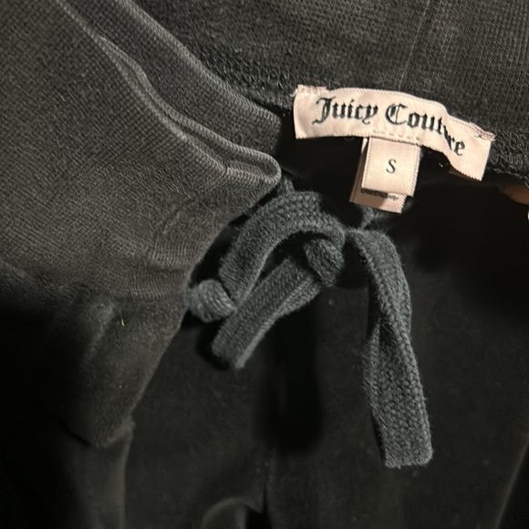 JUICY COUTURE blk velour jogging sweat pants S - Picture 3 of 10